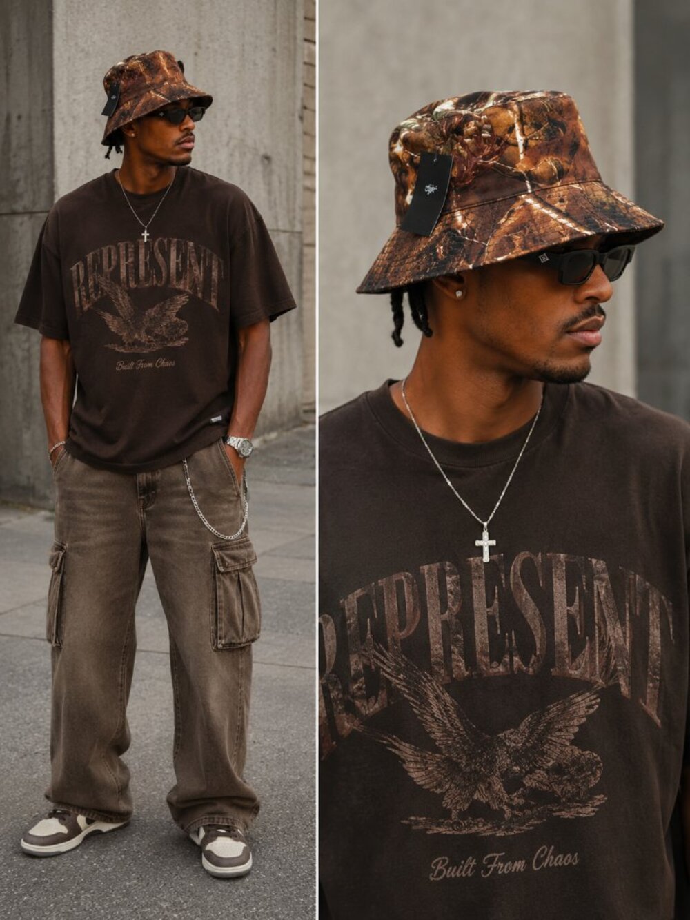 New Men's Eighty Eight Camouflage Bucket Hat